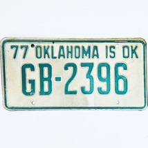 1977 United States Oklahoma Garfield County Passenger License Plate GB-2396 - £14.81 GBP