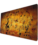 Music Notes Mouse Pad Music Rectangle Extended Rubber Mousepad 31.5X11.8... - $239.11 MXN
