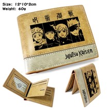 Japanese Anime  Wallet Jujutsu Kaisen Wallet Short Purse With Card  Holder - £13.41 GBP
