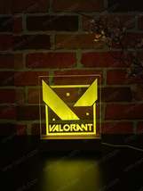 Valorant Logo - 3D Illusion Night Light Desk Lamp - £24.51 GBP