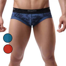 Bamboo Fiber Men&#39;s Mid-Waist Briefs with Enhanced Comfort and Stylish Logo Desig - £10.87 GBP