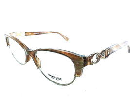 New COACH  HC 6357252 Cat Eye Brown 51mm Women&#39;s Eyeglasses Frame - £97.93 GBP