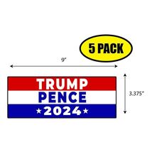 5 PACK 3.375"x9" TRUMP PENCE 2024 Sticker Decal Political TRUMP BS0187 - $6.53
