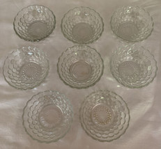 Set Of *8* Vintage Anchor Hocking Bubble Glass 4&quot; Berry Bowls - £29.37 GBP