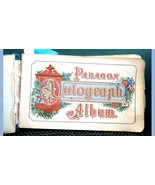 1881 antique DORA FREUDENTHAL AUTOGRAPH ALBUM celluloid SKETCH ART scran... - £98.58 GBP