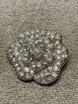 Gorgeous Vintage Unbranded Silver Tone Flower Pin Brooch Fashion Jewelry KG - $9.89
