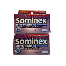 Sominex Nighttime Sleep-Aid 16 Caplets 2 PK Of Each Doctors Rec Exp 12/2024 - £6.76 GBP
