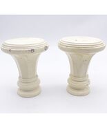 Vintage Set 2 Curtain Rod Finials 3.25&quot; x 4&quot; Hardware Knobs Salvage Crea... - €12,19 EUR