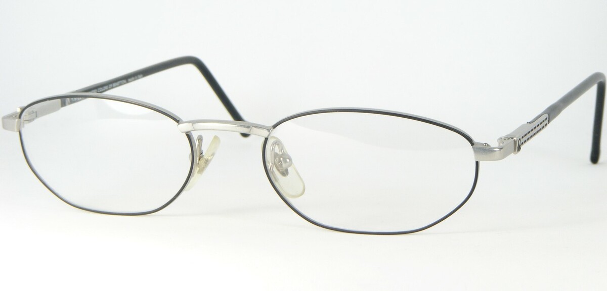 United Colors of Benetton UCB 212 49S Schwarz/Silber Brille Rahmen 50-18... - $56.42