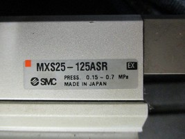 SMC MXS25-125ASR Cylinder Slide Table Pressure 0.15-0.7MPa - £296.57 GBP