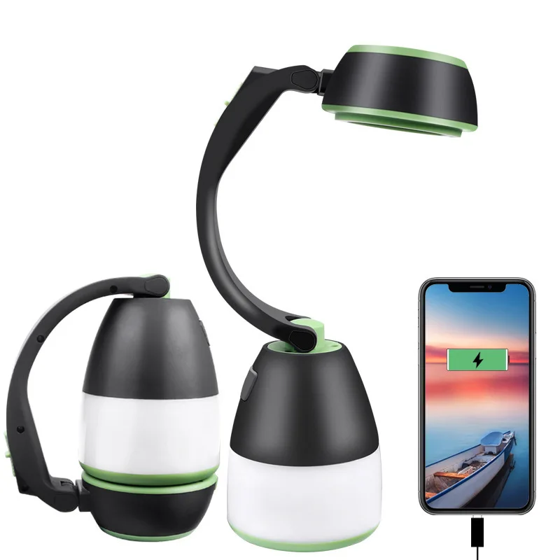 Multifunction 3in1 Camping Light Outdoor Searchlight Home Table Lamp USB - £11.70 GBP+