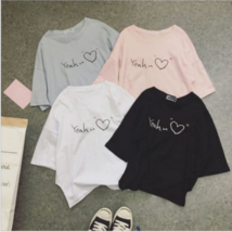 Fashion Girls Women Summer Loose Short Sleeve T-shirt Student Korean Blo... - £6.36 GBP