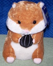 Kellytoy Light Brown &amp; White Hamster Plush 10.5&quot; NWT - £8.45 GBP