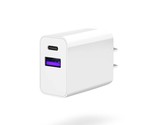 Fast Charger Block, Charging Block, 20W Dual Port Usb C Wall Charger Plu... - £10.40 GBP
