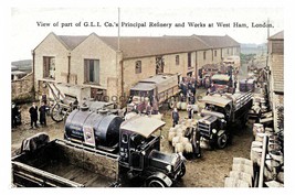 ptc1616 - London - Delivery Lorries at G.L.I&#39;s Refinery in West Ham - print 6x4 - $2.80