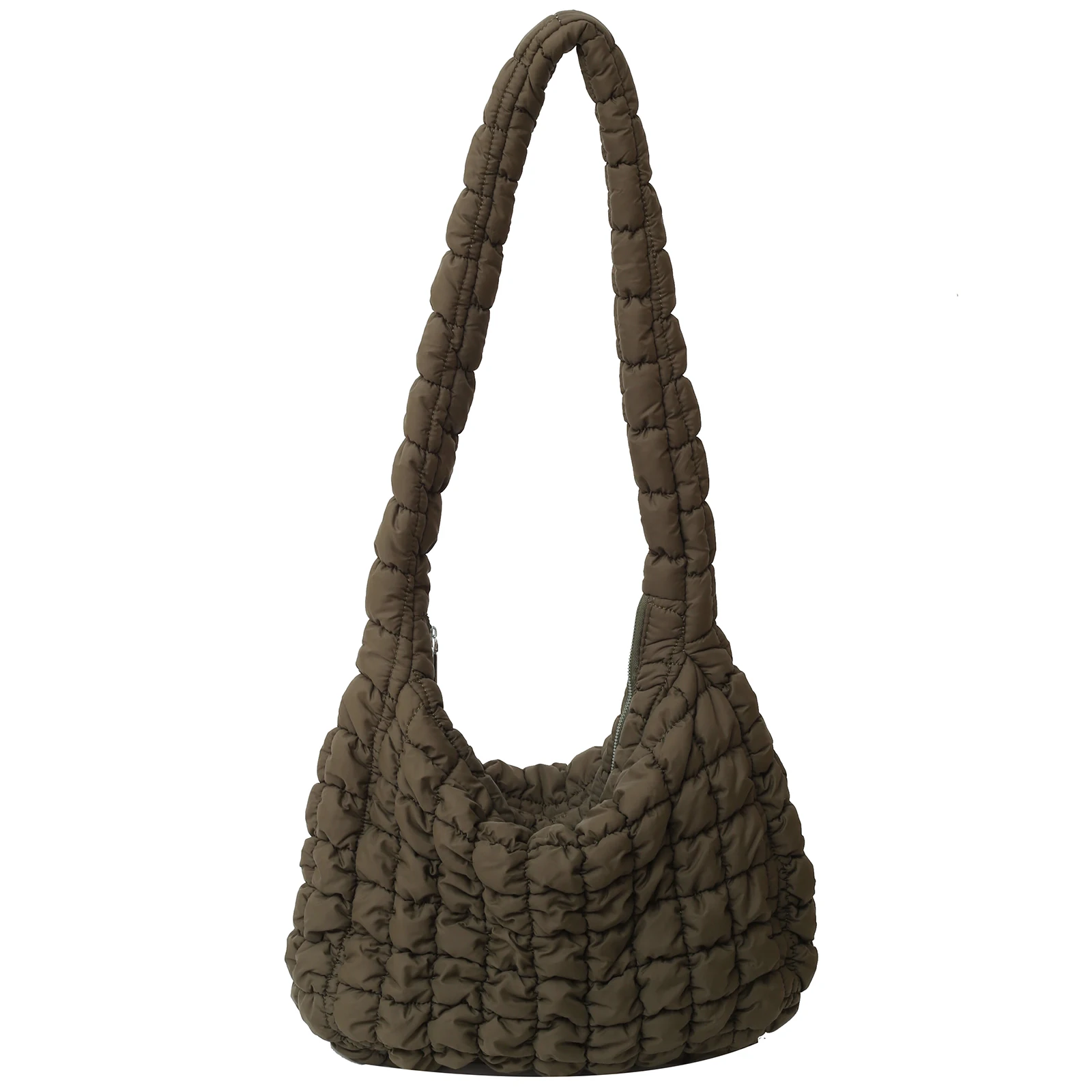 Women Space Cotton Handbag Large Capacity Tote Lightweight Plaid Shoulder Bags P - £20.24 GBP