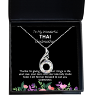 Thai Godmother Necklace Gifts - To My Wonderful Godmother - Phoenix Pendant  - £39.07 GBP