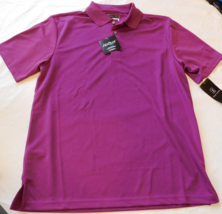 PGA Tour Air Flux Size XXL 2XL Short Sleeve Golf Polo Shirt Grape Juice NWT - £42.52 GBP