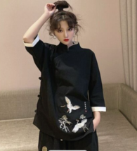 Retro Cheongsam Traditional Chinese Women Shirt Tang Suit Tai Chi Kung Fu Cloth - £20.23 GBP