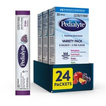 Pedialyte Electrolyte Powder Packets, Variety Pack, Hydration Drink, 24 Single-S - £41.55 GBP