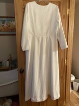 White Elegance Long Sleeve Wedding Formal Dress Size Large - $19.80