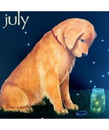 Golden Retriever Fireflies July Dog Days Poster Calendar 14 x 11&quot; Art DW... - €26,06 EUR