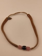 Girls Bracelet with 3 Beads Pink - $4.50