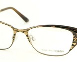 NEW WILLIAM MORRIS LONDON 4141 C1 LEOPARD /MATTE GOLD EYEGLASSES 50-17-1... - $112.58