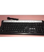 DESIGNER MULTI-MEDIA KEYBOARD USB KB - 558 BLACK &amp; SILVER-SHIPS N 24 HOURS - €29,60 EUR