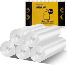 Rishpahu Small Trash Bags 4 Gallon Flexible &amp; Durable 19.7 inches * 16.8... - $16.07 CAD