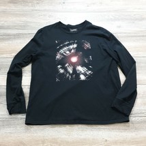Express Mens Large Long Sleeve T Shirt Skyscraper Eclipse Casual Athleti... - $14.74