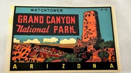 Vintage Grand Canyon national Park watchtower automobile decal Arizona S... - $8.86
