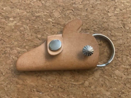 Vintage Keychain Hunter Holsters Leather Key Fob Ring - £7.34 GBP