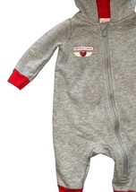 Cat & Jack Baby Romper 0-3 Months Hooded Zip Captain Cutie Hearts image 3