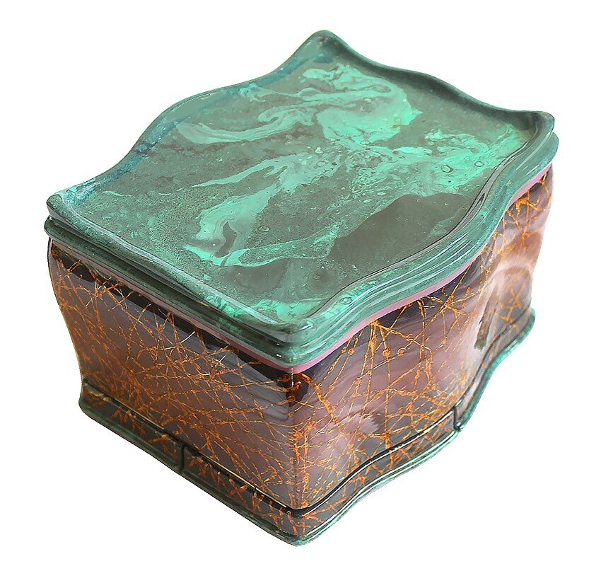 Fedoskino Hand Painted One of a Kind Russian Lacquer Box "The Magician by Maslov Item image 8