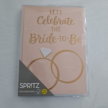 Bride To Be Bachelorette Party Invitations Peach Spritz 20 - £9.34 GBP