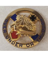 Vintage Korean War Cavalry Over Under or Through Military Pin Horse - £23.19 GBP