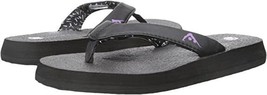 Aurorae Size US 8 M Women&#39;s Yoga Mat Flip Flop Sandals Black FF100B - £14.19 GBP