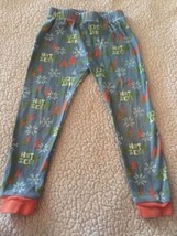 Boys Blue Green Orange Snowflakes Hot Ice Snug Fit Pajama Pants 4 - £3.06 GBP