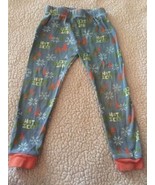 Boys Blue Green Orange Snowflakes Hot Ice Snug Fit Pajama Pants 4 - $3.92