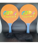 2 Copa Wood Pickleball Paddles With Net Mesh Carrying Bag, 18&quot;x9.5&quot; - $16.00