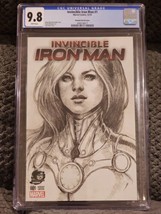 Invincible Iron Man #1 Cgc 9.8 Oum Phantom Sketch Variant Avengers Riri Williams - £118.27 GBP