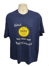 2022 Mercy College Best of Westchester Winner Adult Blue XL TShirt - $331.61 MXN