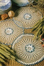 Advanced Triple Pleasure Making Waves Crochet Doily Patchwork Bedspread ... - $6.50
