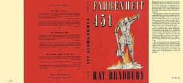 Ray Bradbury Fahrenheit 451 facsimile dust jacket for first UK edition book - £17.62 GBP