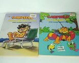 Lot Of 2 Garfield Cat Adult Kids Coloring Activity Book Sportin’ Life So... - £19.45 GBP
