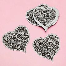 Heart Coasters – Set of 5 Wooden Hearts - Drink Coasters Gift - $30.00