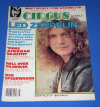 Led Zeppelin Robert Plant Circus Magazine Vintage 1979 REO Speedwagon  - £19.90 GBP