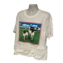 Vintage Single Stitch Human I Tees XXL Jersey Farm Milk Cows NOS Dead St... - £30.57 GBP