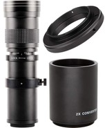 420-800Mm (840-1600) F/8.3-16 Hd Telephoto Zoom Lens For Nikon D3300, D3... - $116.56 CAD